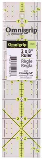 Omnigrip 2in x 8in Ruler