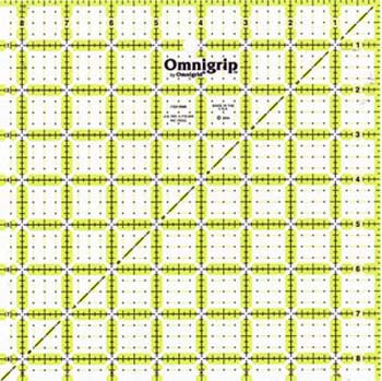 Omnigrip 8.5in x 8.5in Non-Slip Ruler