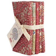Tilda Fabrics - Sanctuary 5FQ Set Maroon and Rhubarb
