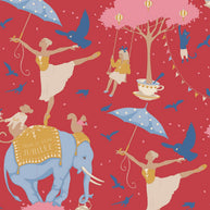 Tilda Fabrics - Circus Life Jubilee Red 1/2m