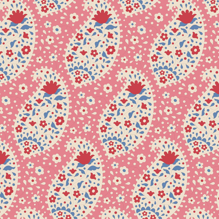 Tilda Fabrics - Teardrop Pink 1/2m