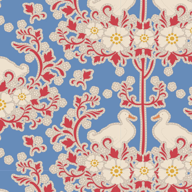 Tilda Fabrics - Duck Nest  Blue 1/2m