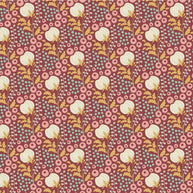 Tilda Fabrics - Sanctuary Cottonfield Maroon 1/2m