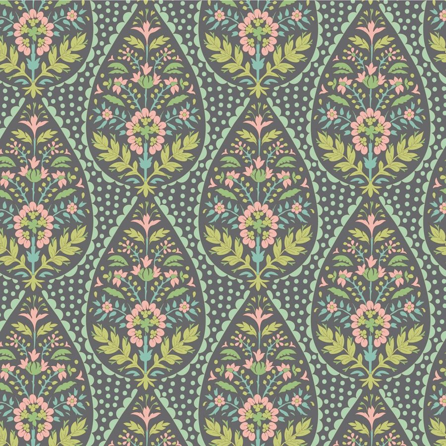 Tilda Fabrics - Sanctuary Adina Greygreen 1/2m