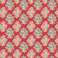 Tilda Fabrics - Farm Flowers Red 1/2m