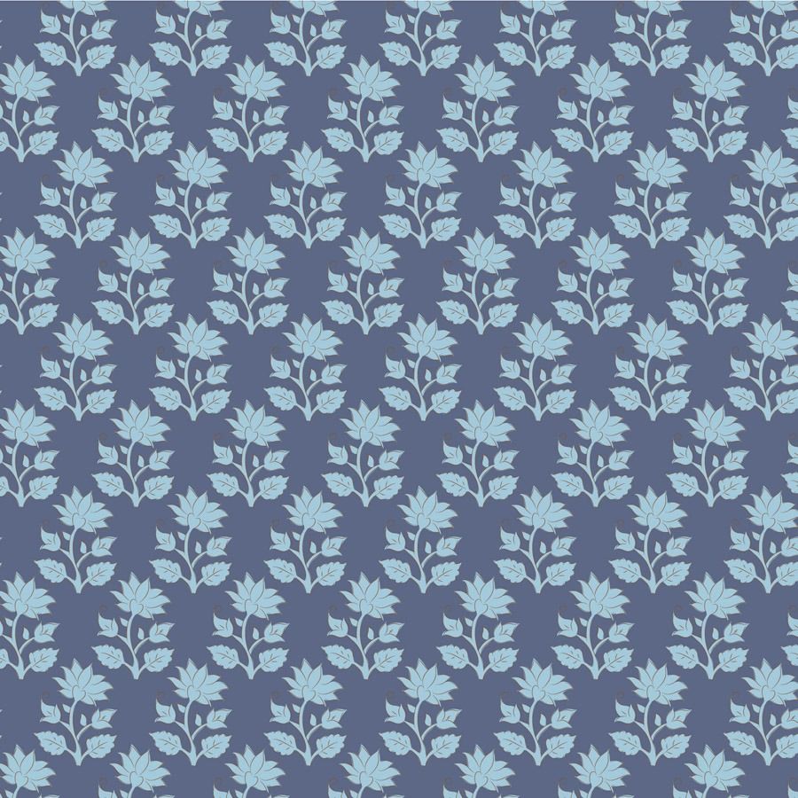 Tilda Fabrics - Sanctuary Mira Blue 1/2m