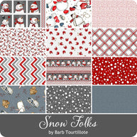 Henry Glass Snow Folks Fat Quarter Bundle by Barb Tourtillotte
